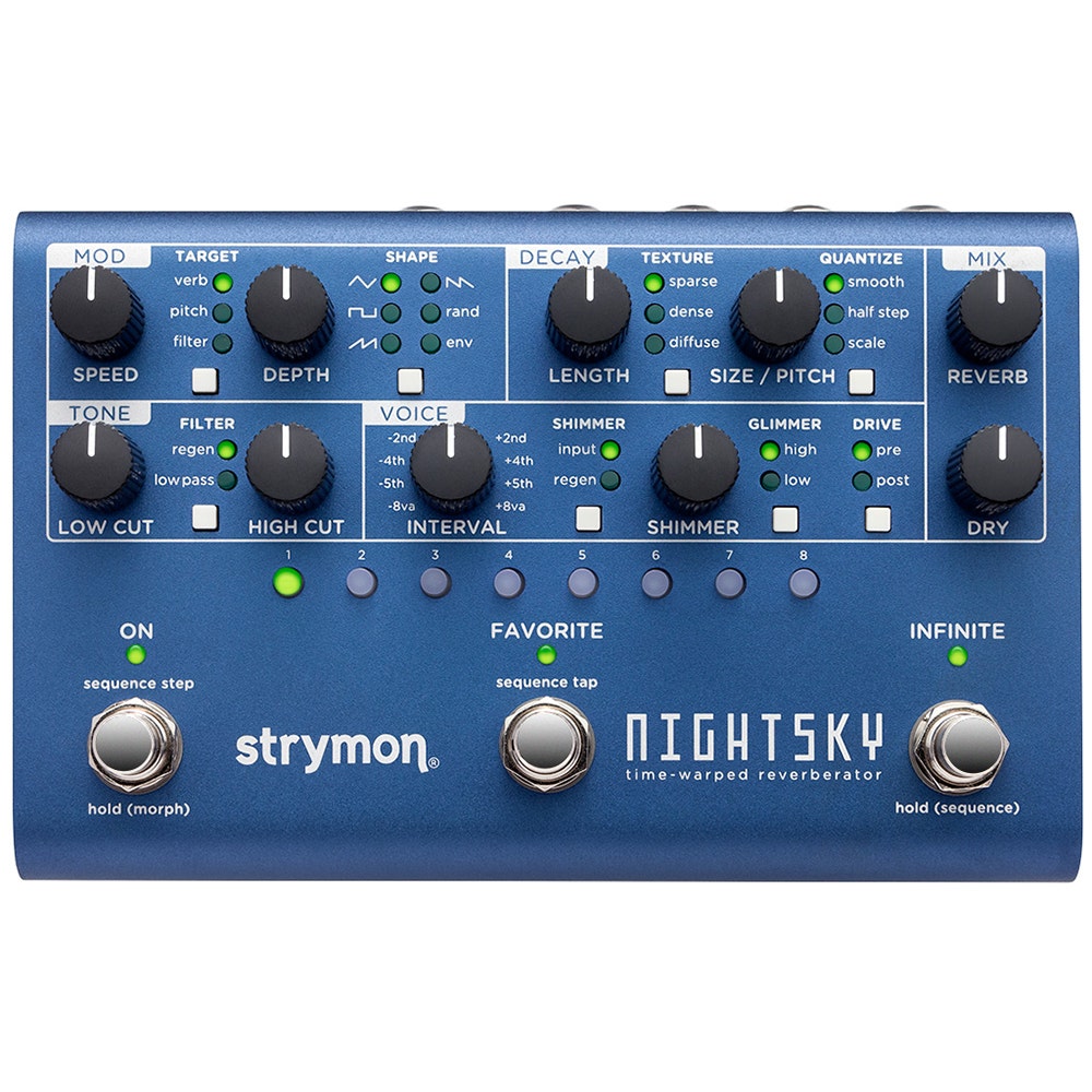 Strymon NightSky Time Warped Reverberator Pedal