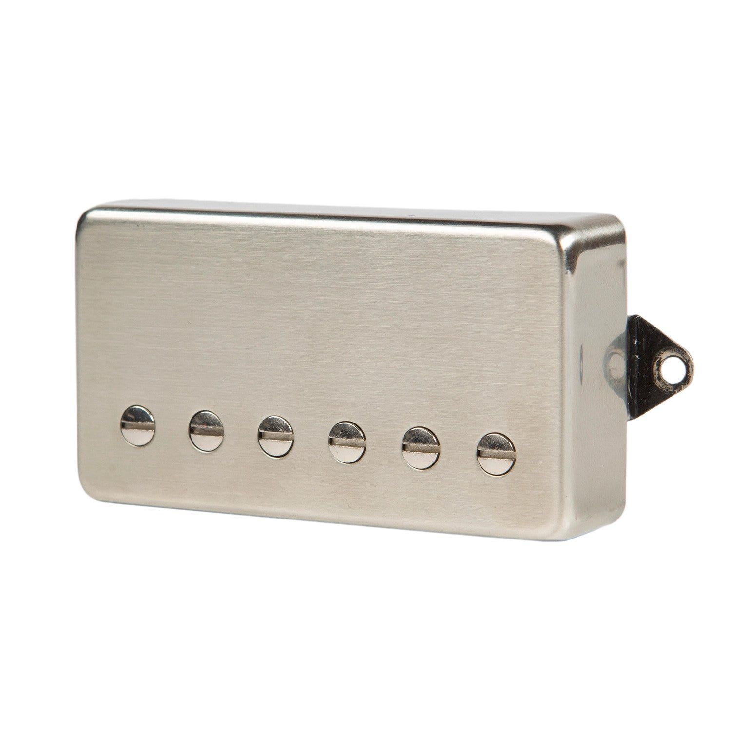 Suhr SSH Single Screw Hot Humbucker Guitar Pickup, Bridge Position, 50mm, Raw Nickel Cover