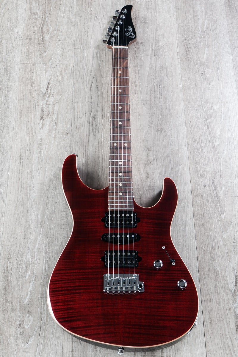 Suhr Modern Plus Electric Guitar, HSH. Pau Ferro Fingerboard, Chili Pepper Red