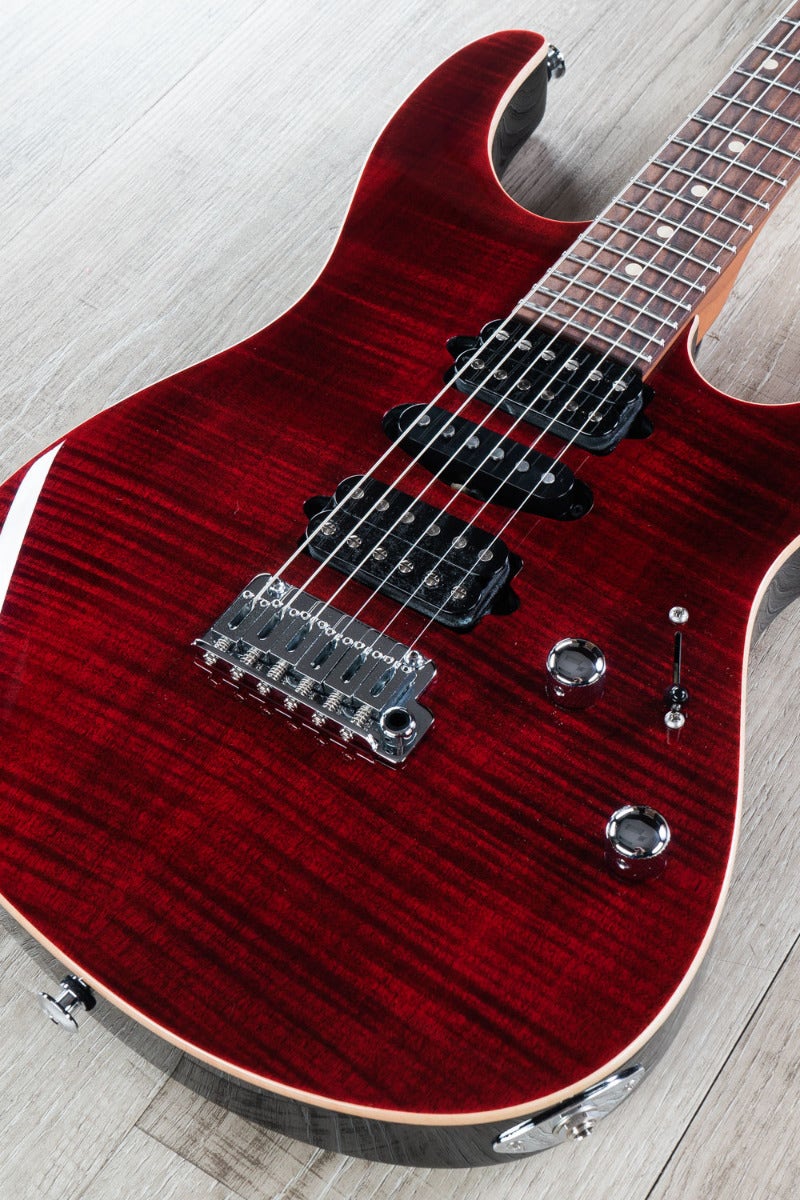 Suhr Modern Plus Electric Guitar, HSH. Pau Ferro Fingerboard, Chili Pepper Red