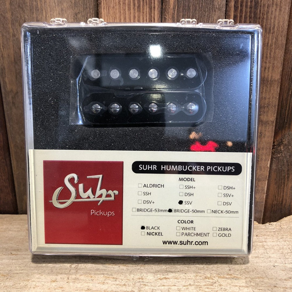 Suhr SSV Humbucker Guitar Pickup, Bridge Position, 50mm Spacing, Black