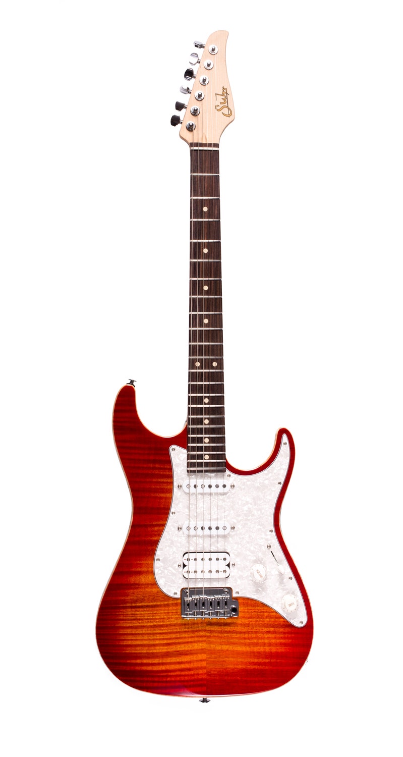 Suhr Standard Pro Electric Guitar, Indian Rosewood Fingerboard with Gig Bag - Fireburst