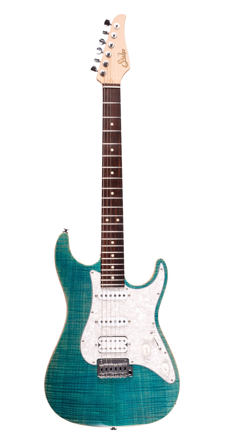 Suhr Standard Pro Electric Guitar with Indian Rosewood Fingerboard - Bahama Blue