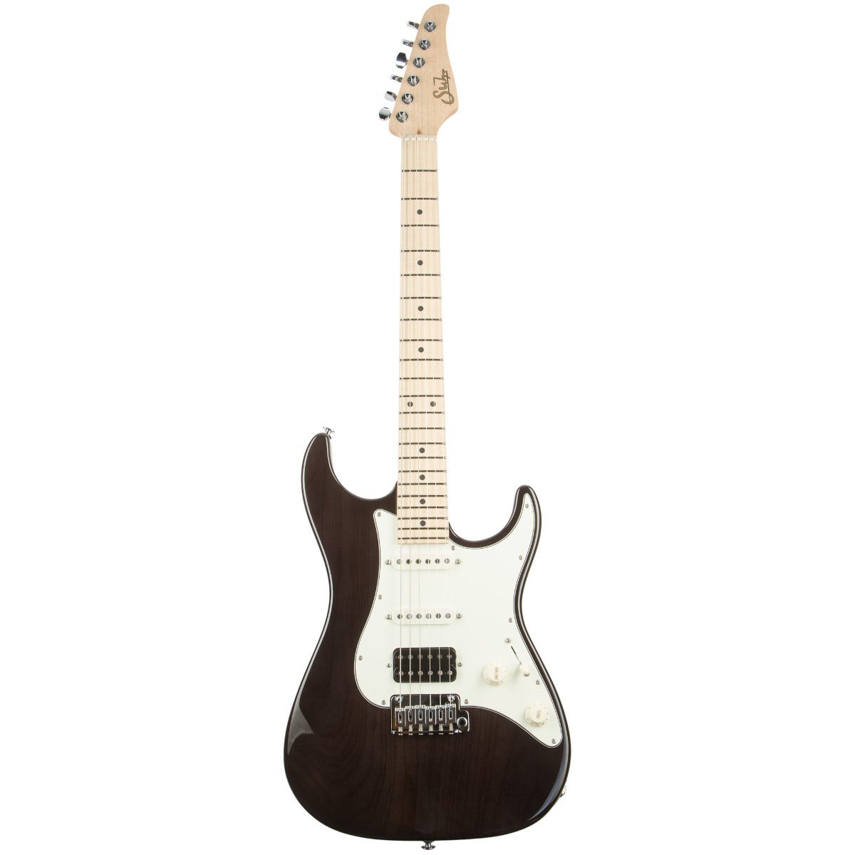Suhr Pro Series S2 Electric Guitar, Swamp Ash Body, Maple Fingerboard - Trans Black