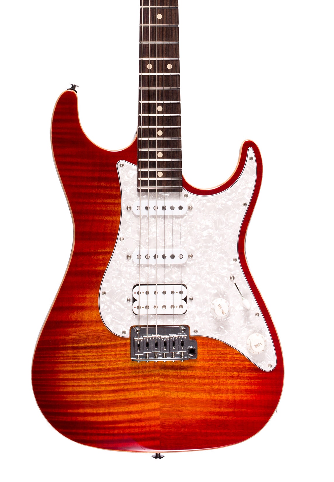 Suhr Standard Pro Electric Guitar, Indian Rosewood Fingerboard with Gig Bag - Fireburst