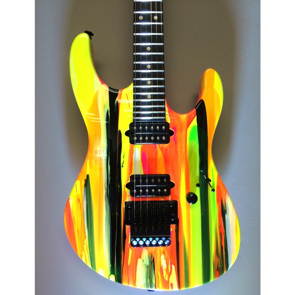 Suhr 80's Shred MKII Ebony Fingerboard Electric Guitar with Hard Case - Drip Finish (JST6V4Q)