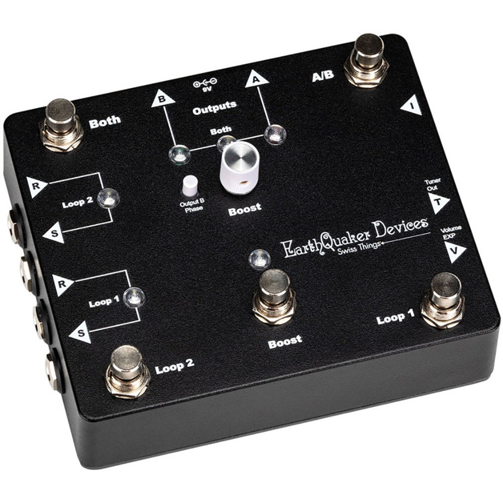 Earthquaker Devices Swiss Things Pedalboard Reconciler Buffer Looper Switcher ABY
