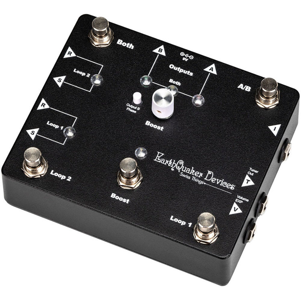 Earthquaker Devices Swiss Things Pedalboard Reconciler Buffer Looper Switcher ABY
