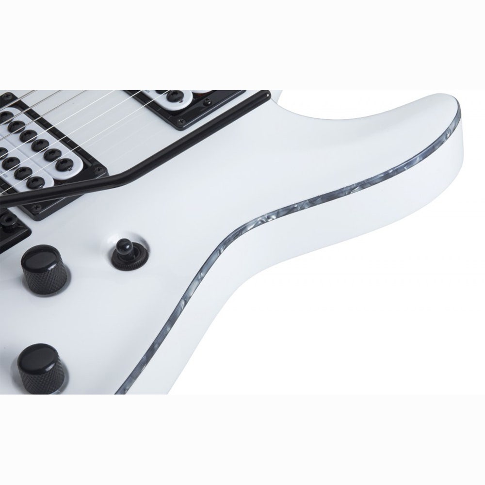Schecter C-1 FR "City Of Evil" Electric Guitar with Seymour Duncan Pickups - Gloss White