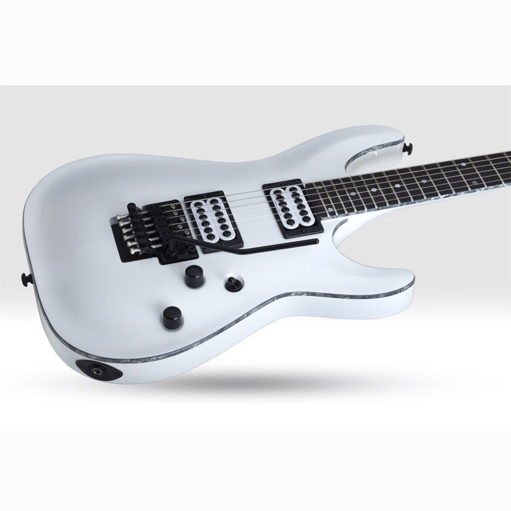 Schecter C-1 FR "City Of Evil" Electric Guitar with Seymour Duncan Pickups - Gloss White