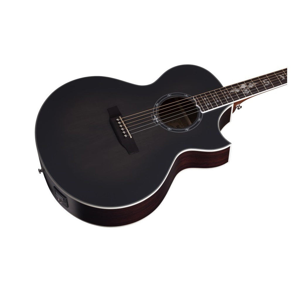 Schecter SYN GA SC Synyster Gates Signature Acoustic Guitar - Trans Black Burst Satin
