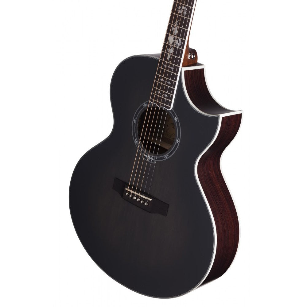 Schecter SYN GA SC Synyster Gates Signature Acoustic Guitar - Trans Black Burst Satin