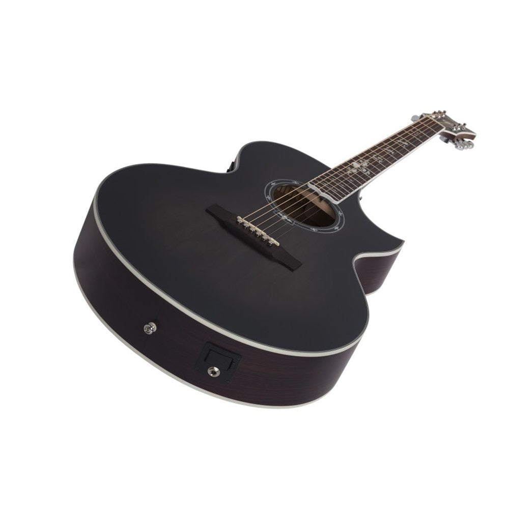 Schecter SYN GA SC Synyster Gates Signature Acoustic Guitar - Trans Black Burst Satin