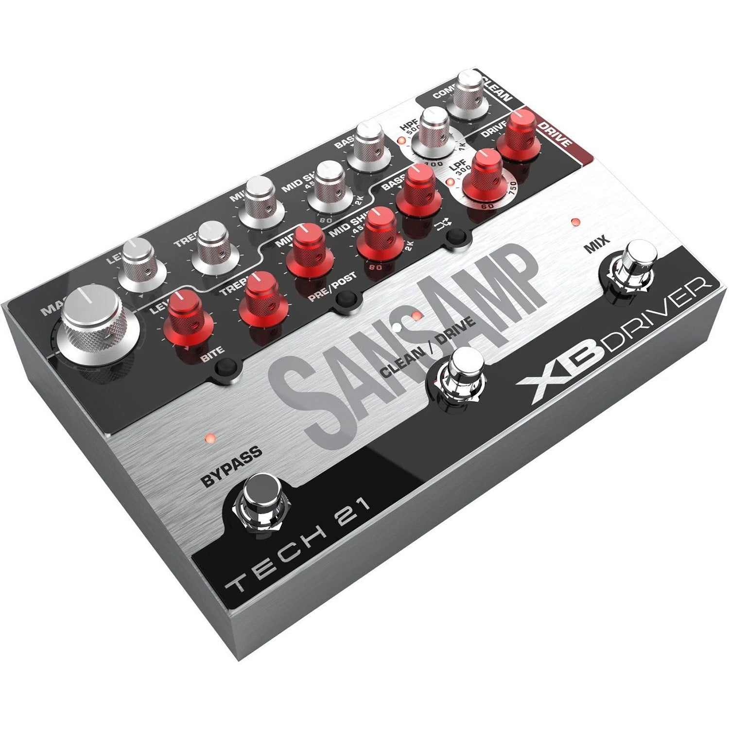 SansAmp XB Driver Dual-Channel Bass Preamp & DI Pedal with Cabinet Simulator