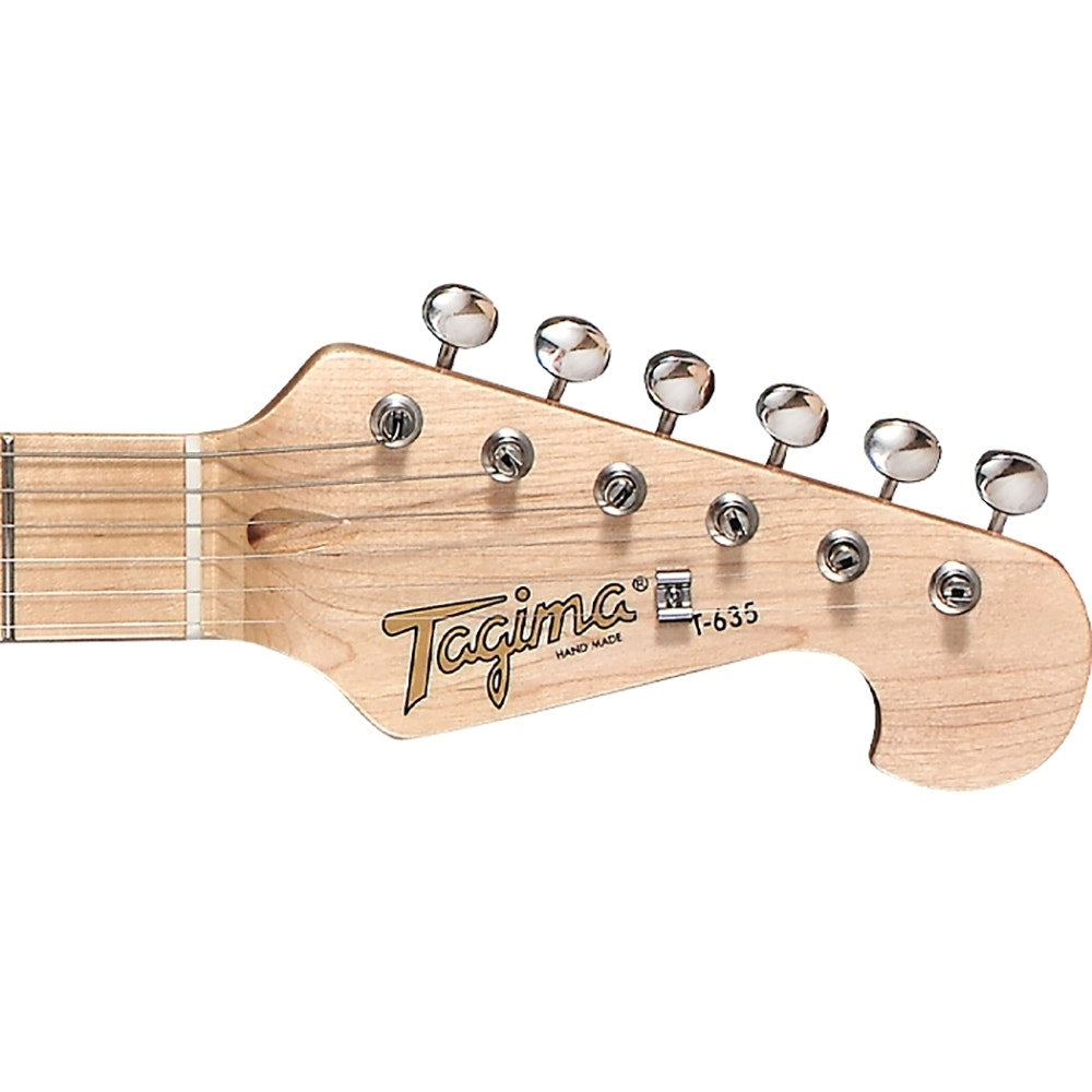 Tagima T-635 Classic Series Strat Style 6-String Electric Guitar - Pastel Green with Mintgreen