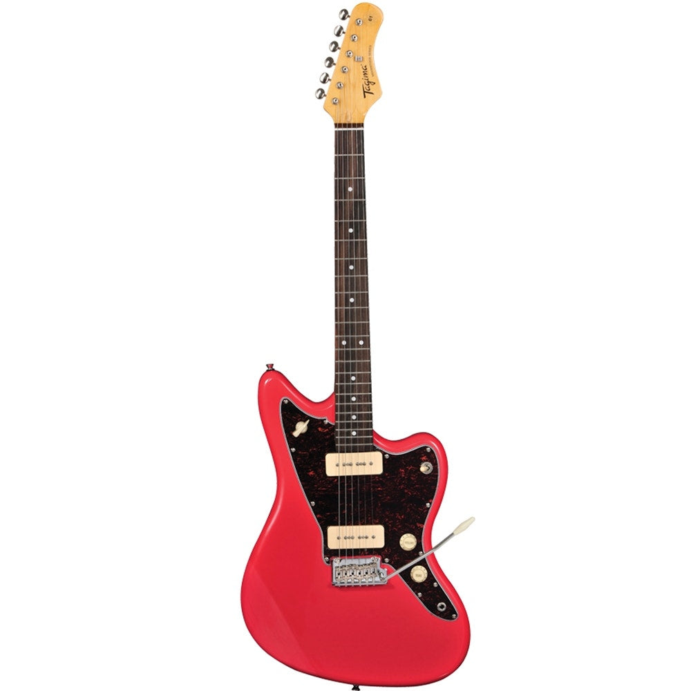 Tagima TW-61 Electric Guitar w/ Tremolo System, P-90 Pickups, Fiesta Red (B-STOCK)