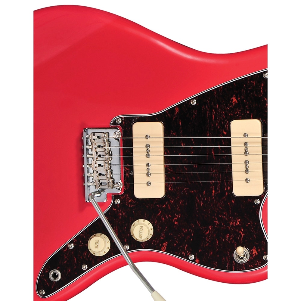 Tagima TW-61 Electric Guitar w/ Tremolo System, P-90 Pickups, Fiesta Red (B-STOCK)