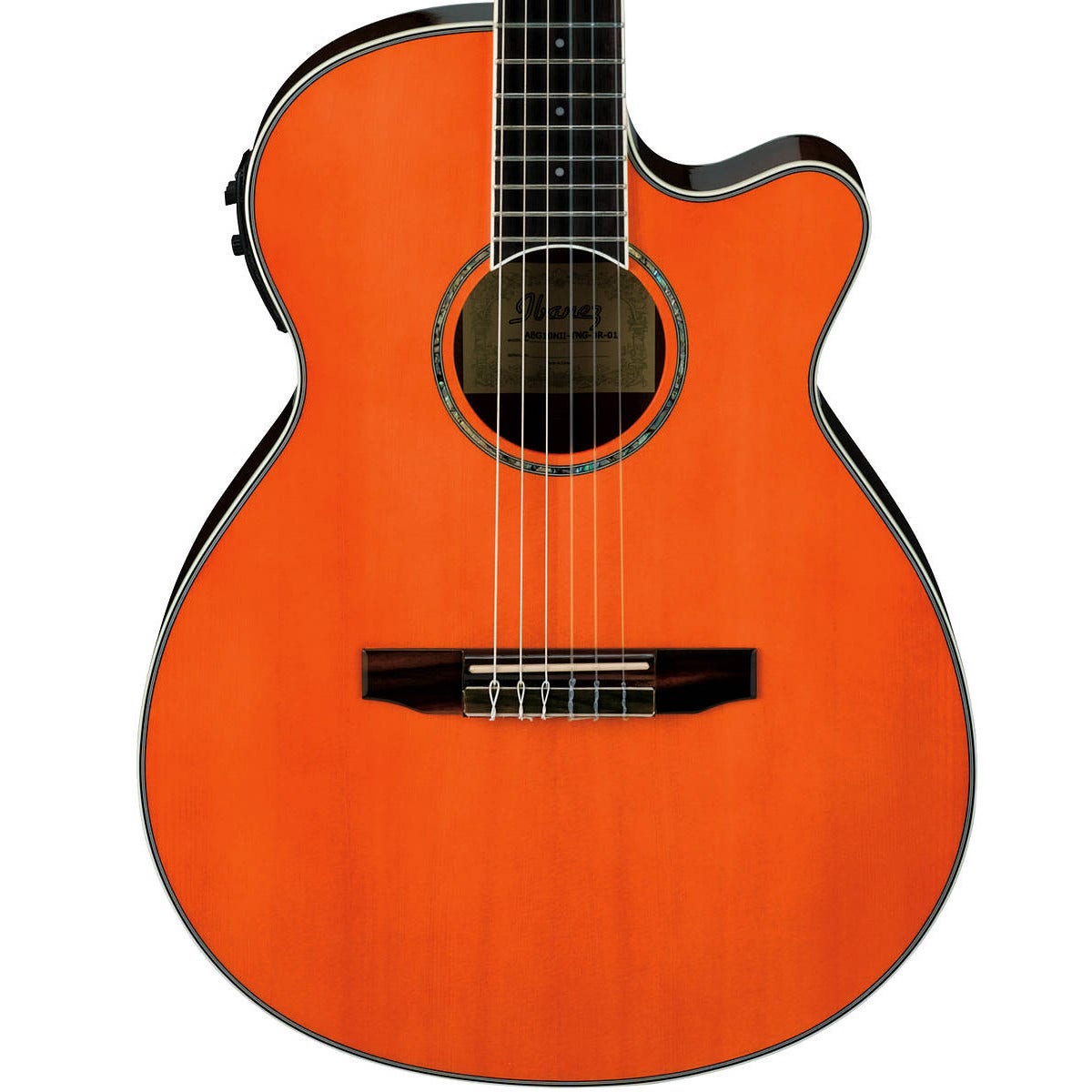 Ibanez AEG10NII Nylon-String Acoustic/Electric Classical Guitar - Tangerine (B-Stock)