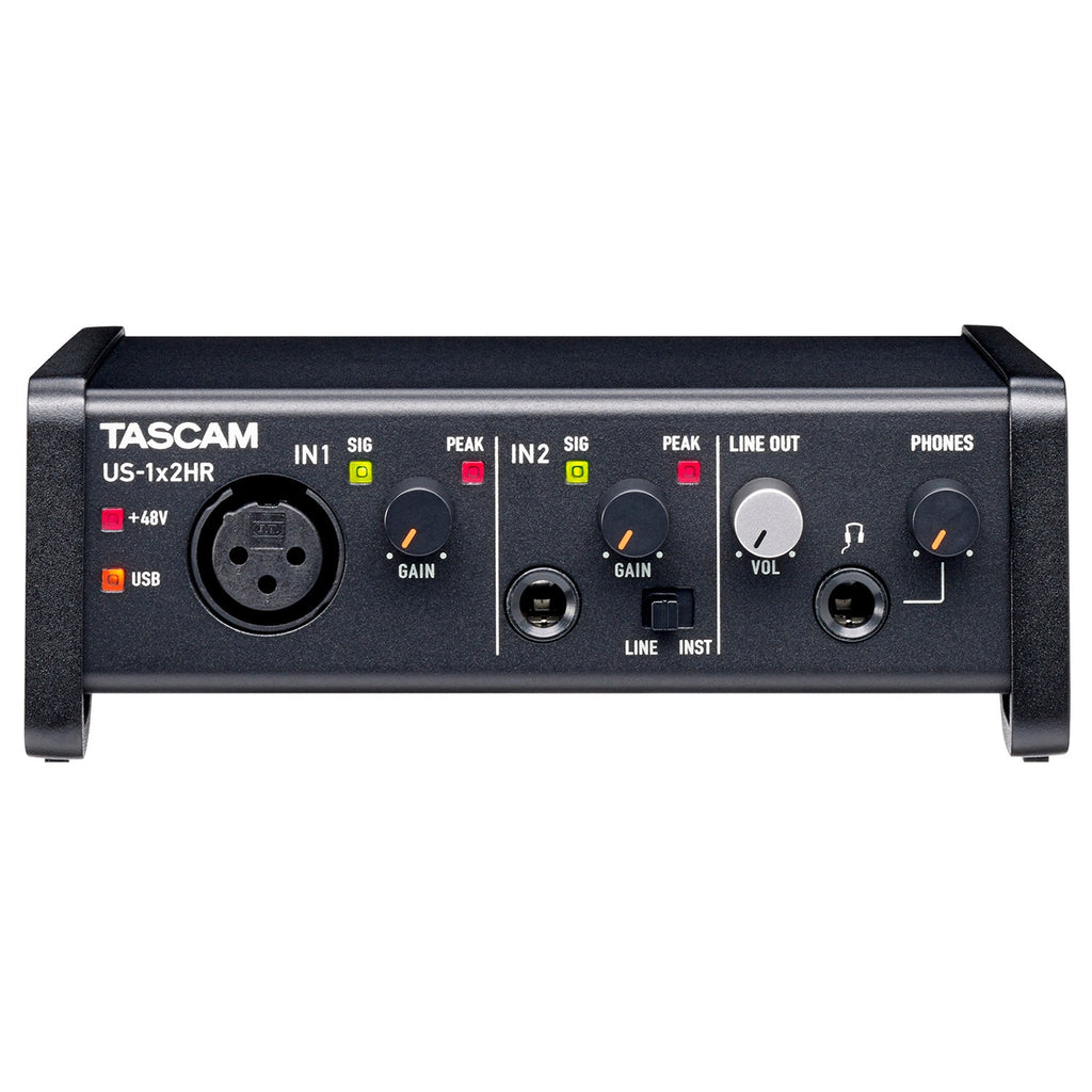 Tascam US-1x2HR 2-In/2-Out USB-C Audio Interface with 1x XLR Input, 1x 1/4" Input