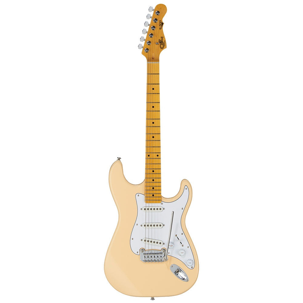 G&L Guitars Tribute Series S-500 Electric Guitar, Maple Fingerboard, Vintage White