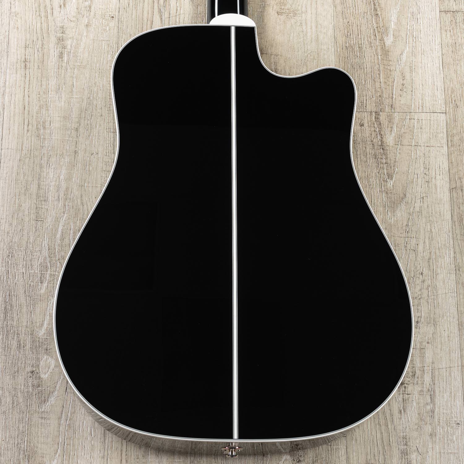 Takamine EF381SC 12-String Dreadnought Left-Handed Acoustic-Electric Guitar with Hard Case, Black (B-STOCK)