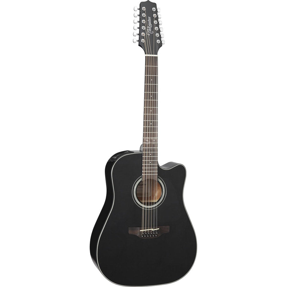 Takamine GD30CE-12 Dreadnought Cutaway 12-String Acoustic-Electric Guitar (Black) (Open Box)