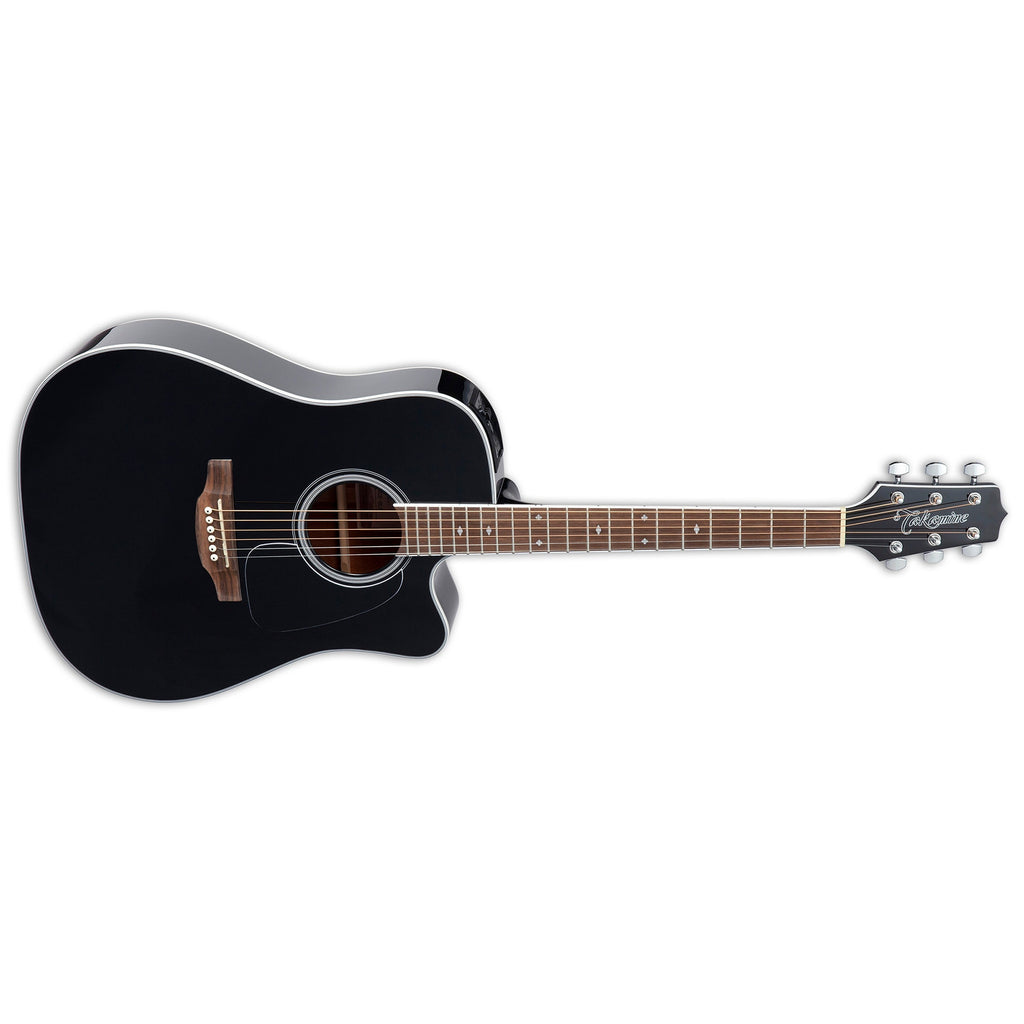 Takamine GD34CE Dreadnought Acoustic-Electric Guitar, Solid Spruce Top, Black