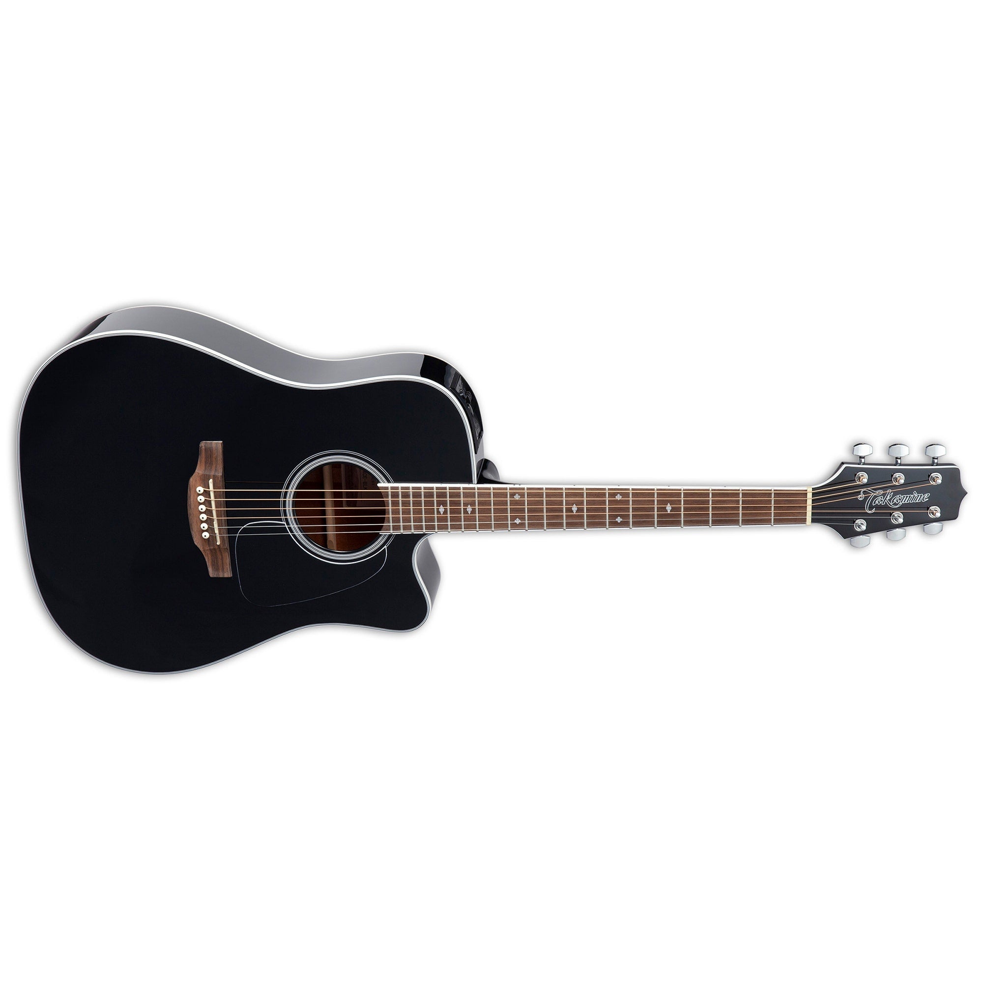 Takamine GD34CE Dreadnought Acoustic-Electric Guitar, Solid Spruce Top, Black