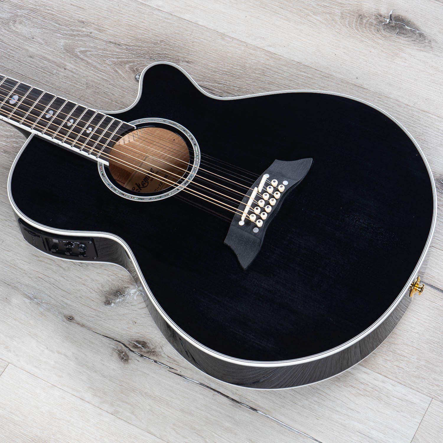 Takamine TSP158C-12 SBL Acoustic Electric 12-String Guitar, Black (B-STOCK)