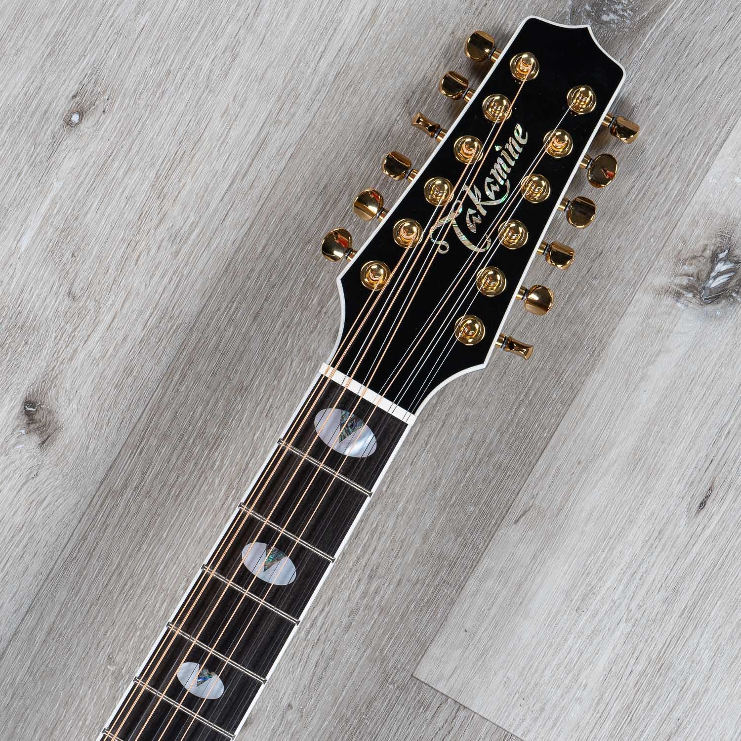 Takamine TSP158C-12 SBL Acoustic Electric 12-String Guitar, Black (B-STOCK)
