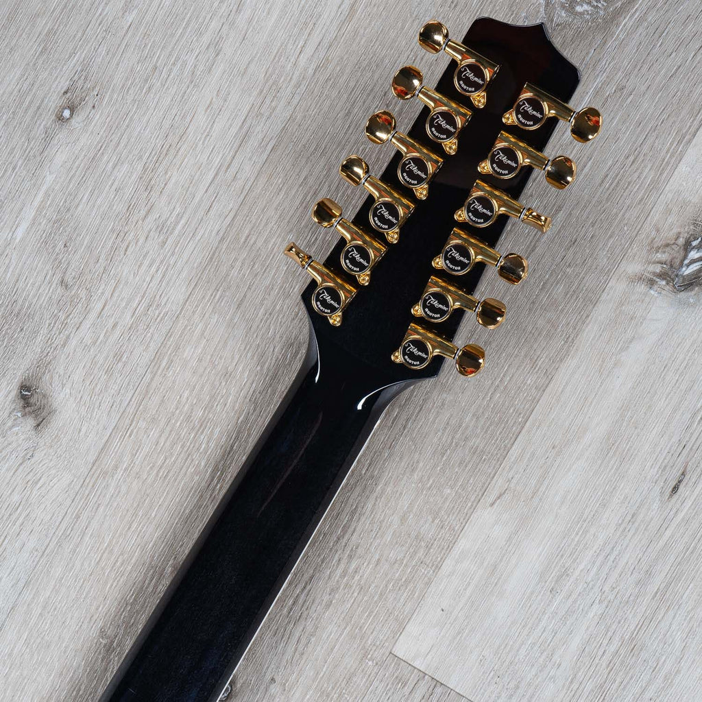 Takamine TSP158C-12 SBL Acoustic Electric 12-String Guitar, Black (B-STOCK)