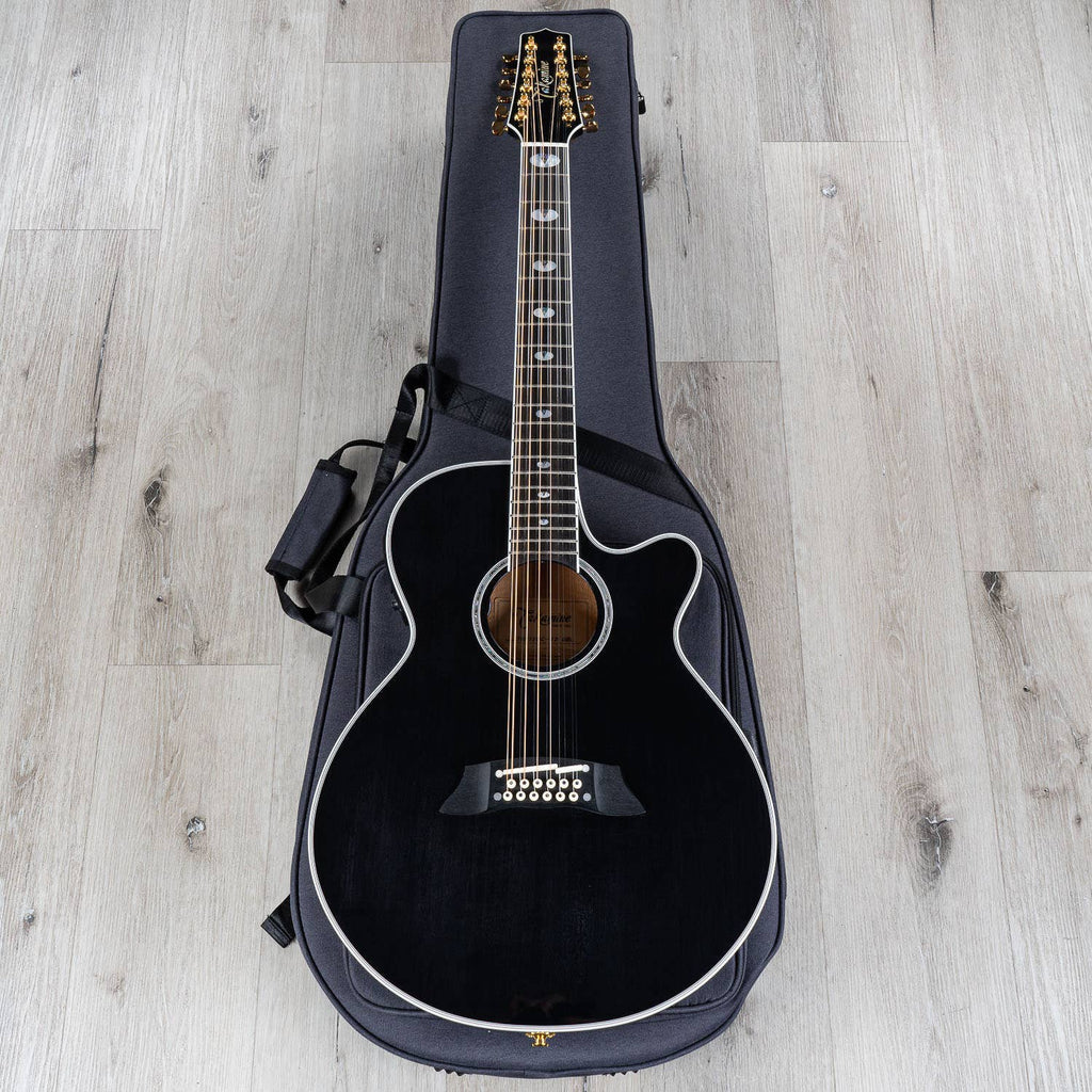 Takamine TSP158C-12 SBL Acoustic Electric 12-String Guitar, Black (B-STOCK)