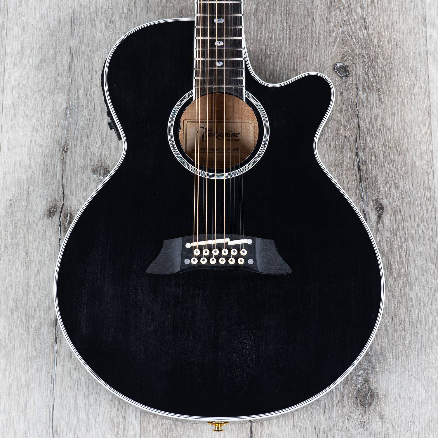 Takamine TSP158C-12 SBL Acoustic Electric 12-String Guitar, Black (B-STOCK)