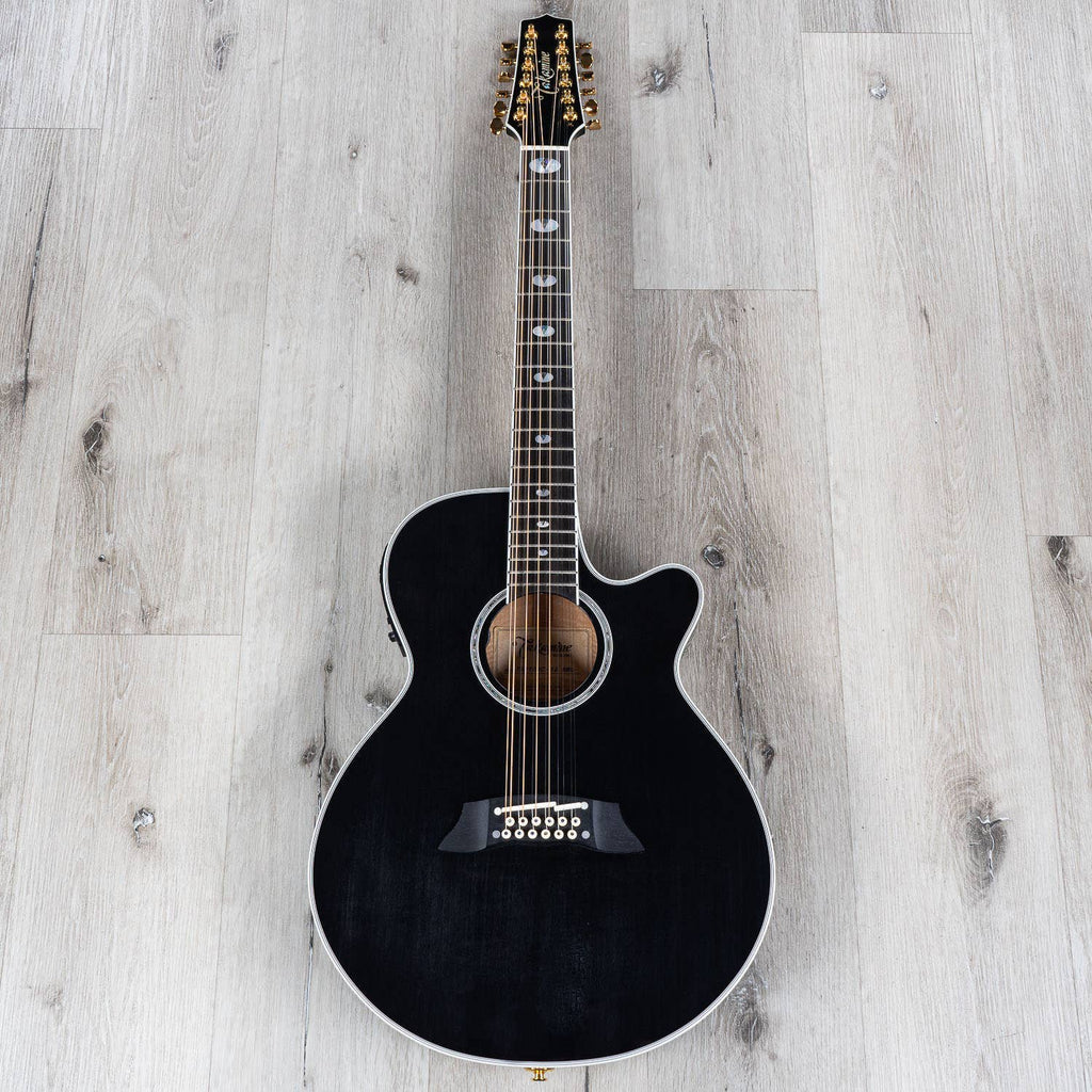 Takamine TSP158C-12 SBL Acoustic Electric 12-String Guitar, Black (B-STOCK)