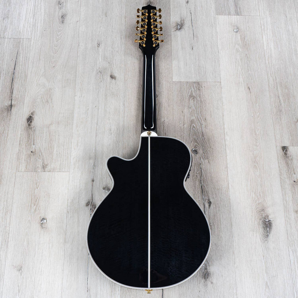 Takamine TSP158C-12 SBL Acoustic Electric 12-String Guitar, Black (B-STOCK)