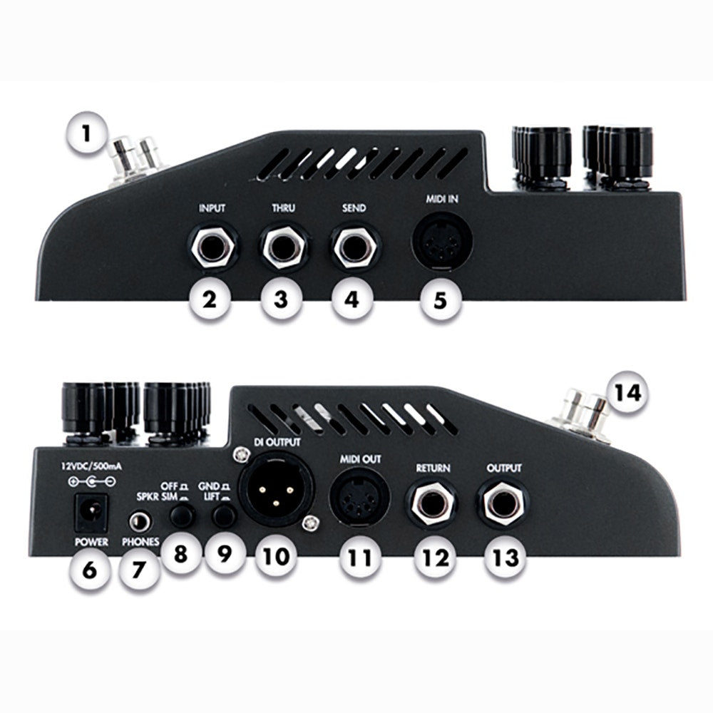 Two Notes Audio Engineering LeBass 2-Channel Preamp Guitar Effects Pedal (Open Box)