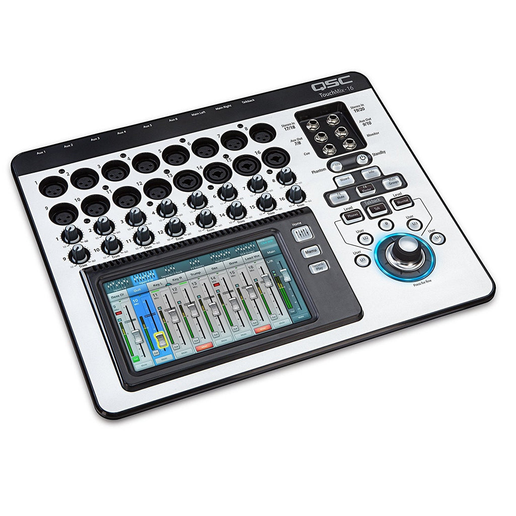 QSC TouchMix-16 Touch-screen Digital Audio Mixer with 16 Mic/Line Inputs