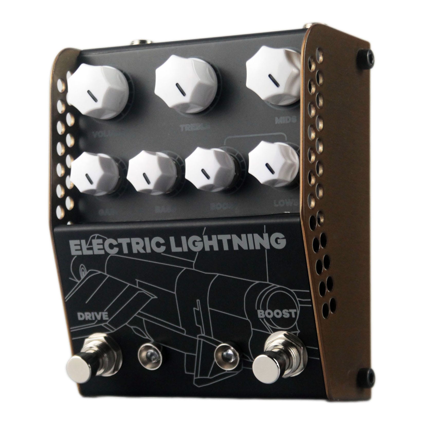 ThorpyFX Electric Lightning Chris Buck Signature Overdrive & Boost Guitar Effect Pedal