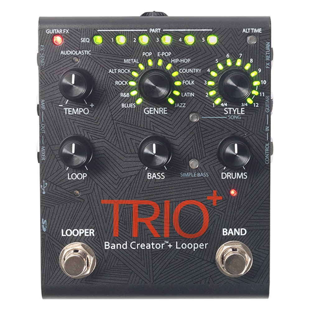 DigiTech Trio+ Plus Band Creator and Looper Guitar Effects Pedal