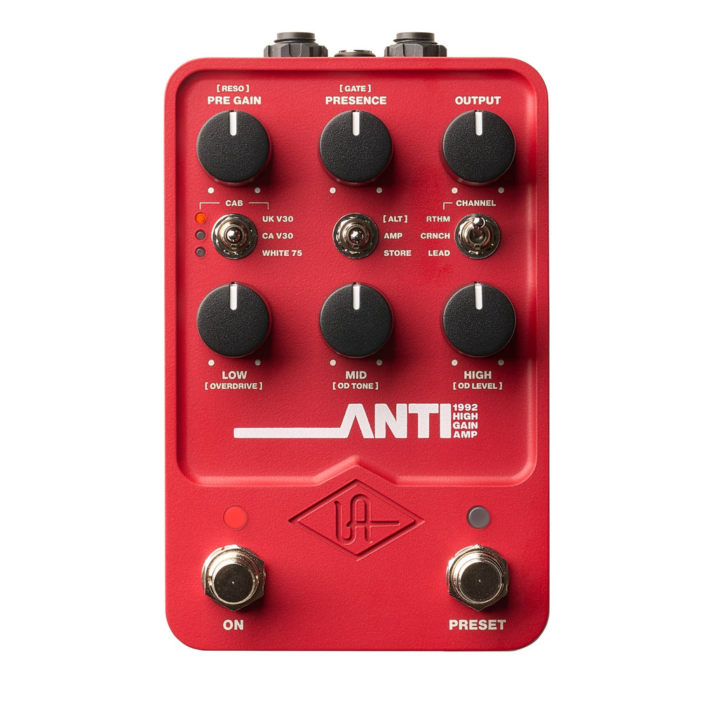 Universal Audio FX ANTI 1992 High Gain Amp & Cab Emulation Guitar Effect Pedal