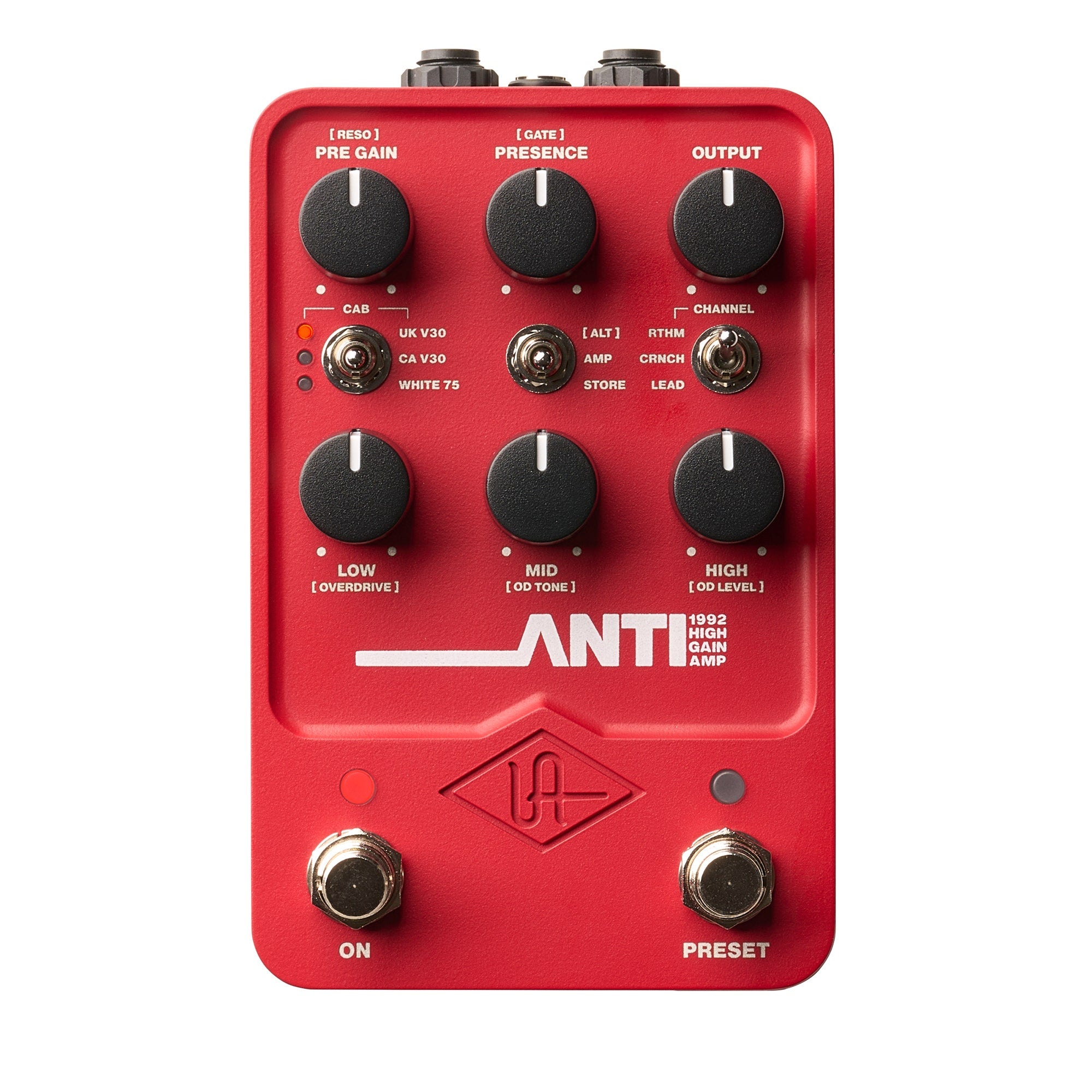 Universal Audio FX ANTI 1992 High Gain Amp & Cab Emulation Guitar Effect Pedal