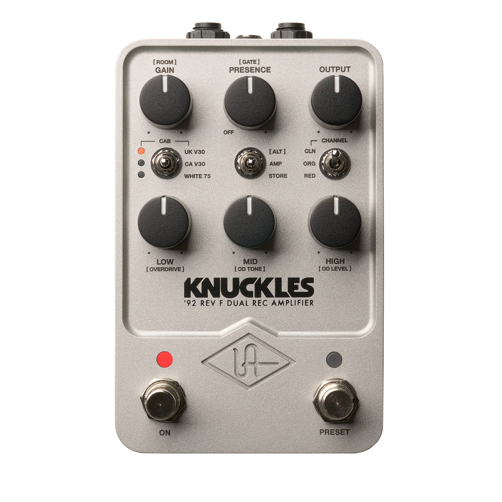Universal Audio UAFX Knuckles '92 Rev F Dual Rec Amplifier High-Gain Amp Modeler Guitar Effect Pedal