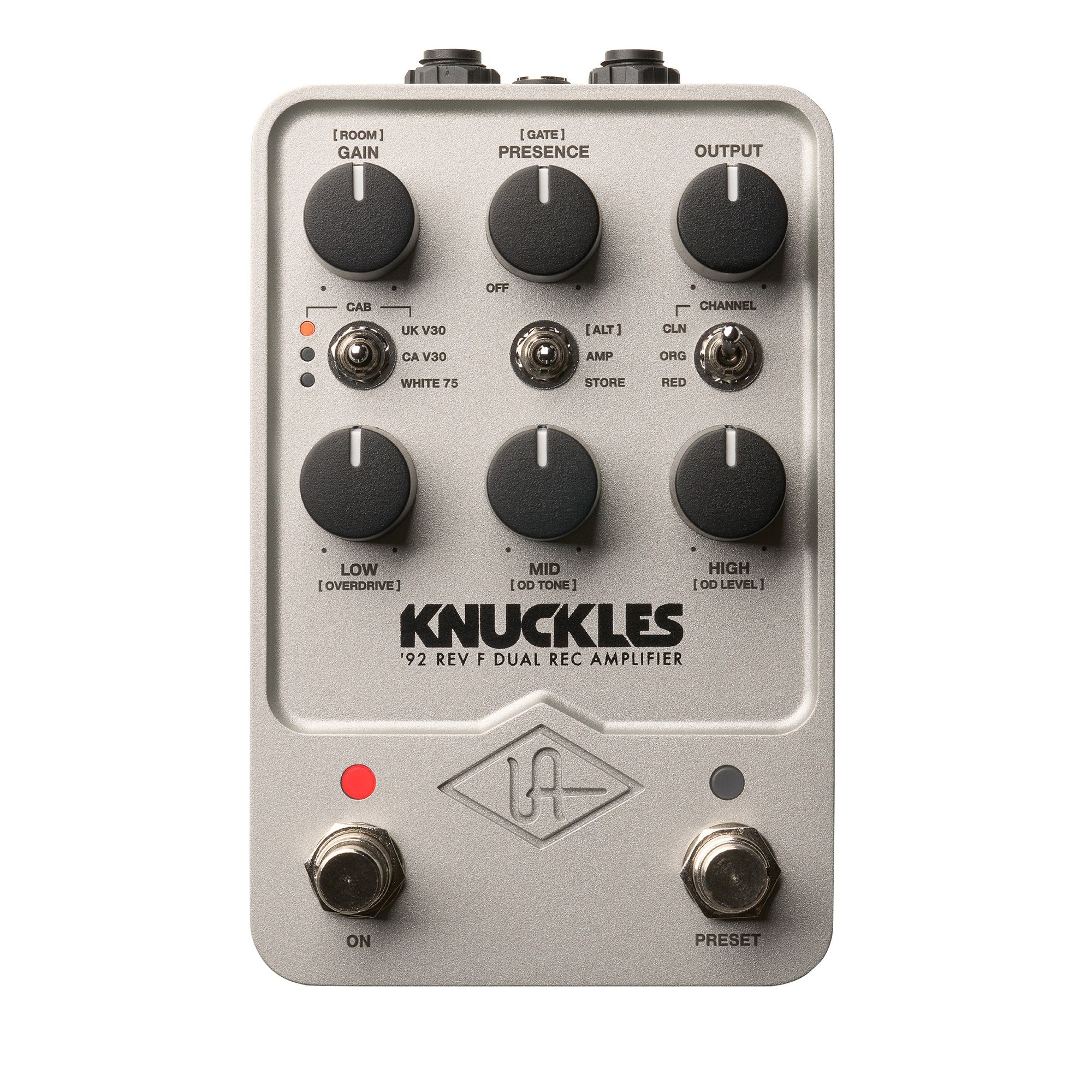 Universal Audio UAFX Knuckles '92 Rev F Dual Rec Amplifier High-Gain Amp Modeler Guitar Effect Pedal