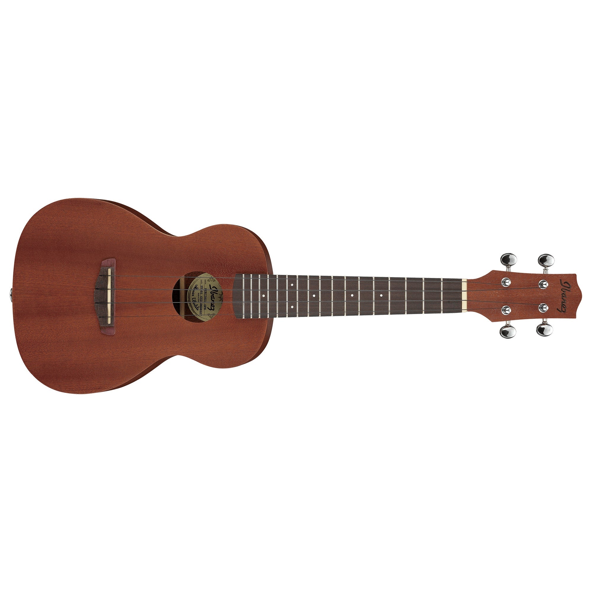 Ibanez UKC100 Concert Size Uke Ukulele, Sapele Body w/ Purpleheart Fretboard