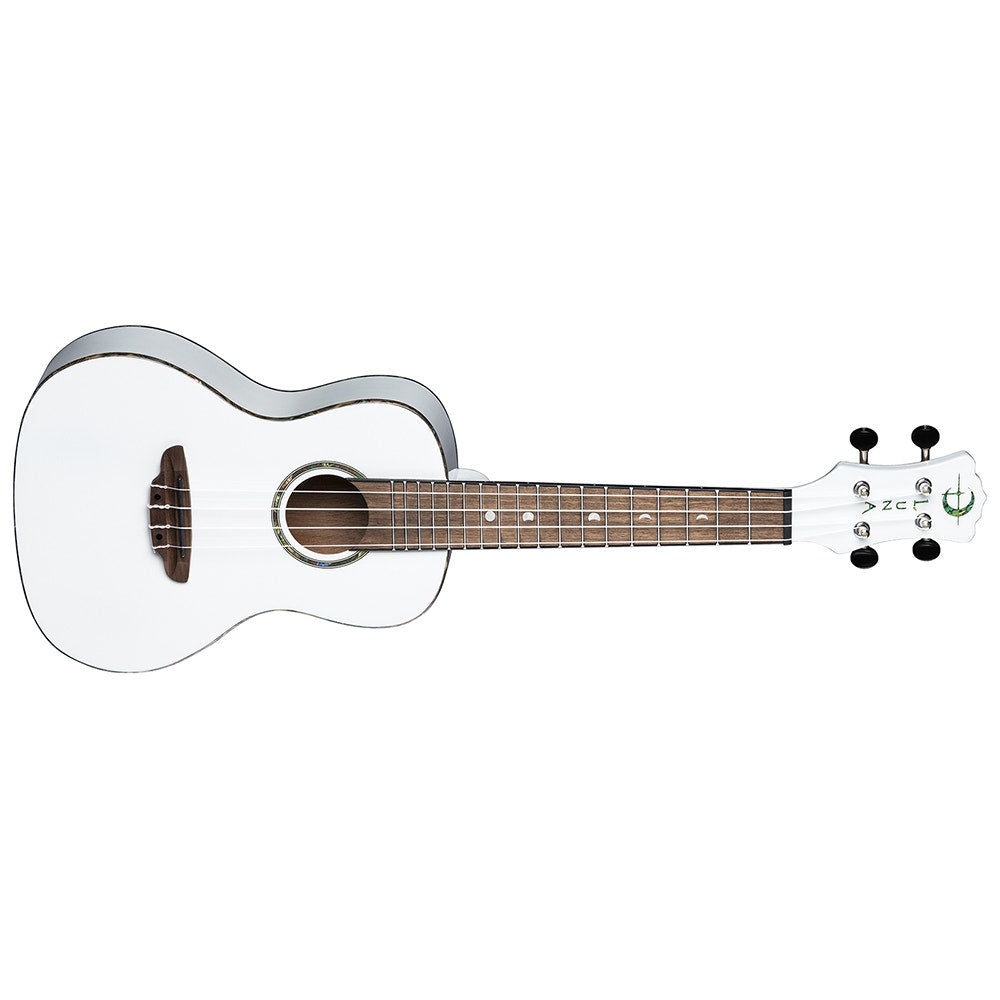 Luna Uke "Hau" Snow White Concert Ukulele w/ Gig Bag