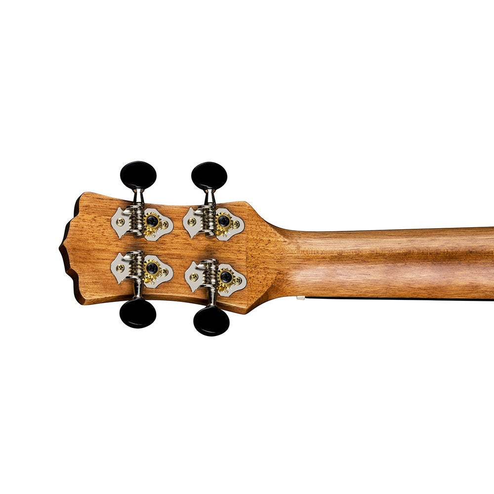 Luna Uke High Tide Soprano Acoustic Electric Ukulele, Zebrawood