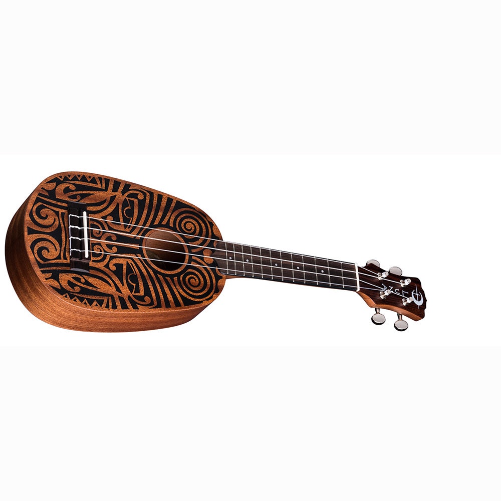 Luna UKE TRIBAL PINEAPPLE Ukulele - Mahogany