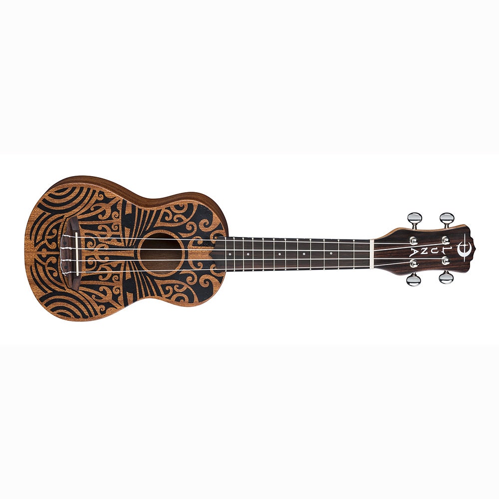 Luna UKE TRIBAL SOPRANO Ukulele - Mahogany