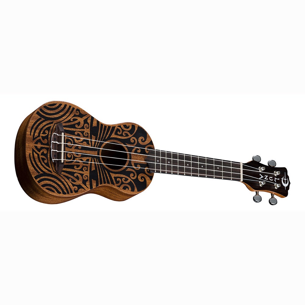 Luna UKE TRIBAL SOPRANO Ukulele - Mahogany