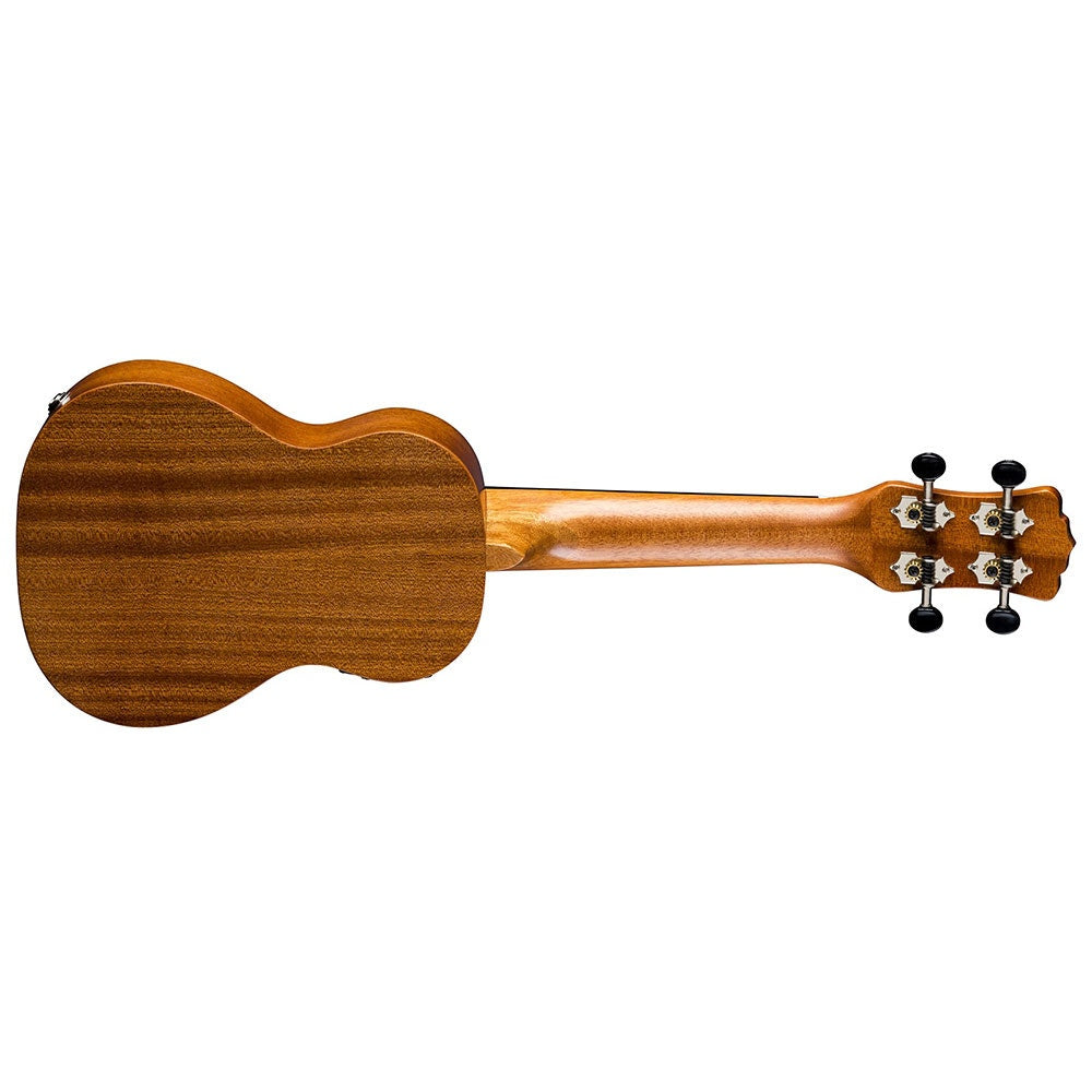 Luna Uke Vintage Mahogany Electric Acoustic Ukulele, Soprano, Natural